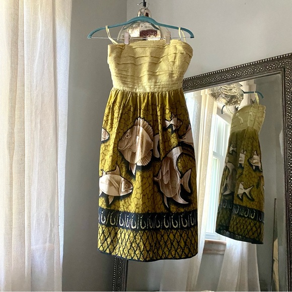 Anthropologie Vanessa Virginia straplesss dress - Picture 3 of 12